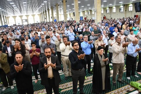 تصاویر/ آئین عبادی سیاسی نمازجمعه خوی