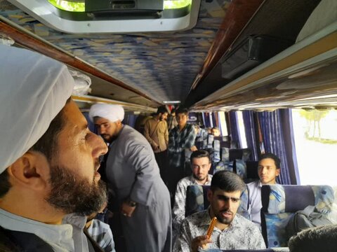 تصاویر/اعزام طلاب مدرسه علمیه امام صادق (ع) بیجار به حرم مطهر حضرت معصومه (س)