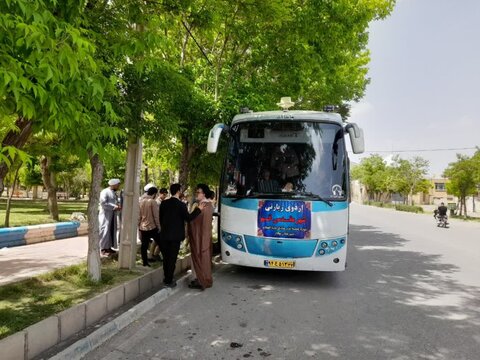 تصاویر/اعزام طلاب مدرسه علمیه امام صادق (ع) بیجار به حرم مطهر حضرت معصومه (س)