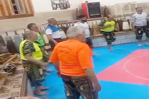 یادبود شهید رئیسی در زورخانه شاه ولایت کنگاور