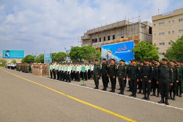 تصاویر | صبحگاه مشترک نیروهای مسلح استان آذربایجان شرقی بمناسبت سالگرد آزادسازی خرمشهر
