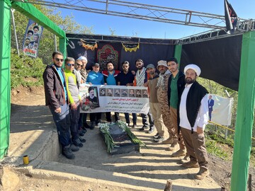 صعود یادبود تیم‌های کوهنوردی شهدای روحانی به قله کمال آذربایجان شرقی