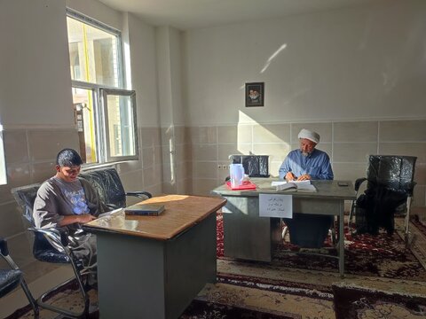 تصاویر/ برنامه پایش قرآنی طلاب مدرسه علمیه الغدیر نراق