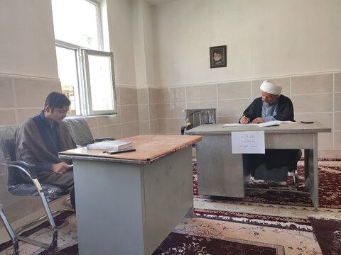 تصاویر/ برنامه پایش قرآنی طلاب مدرسه علمیه الغدیر نراق