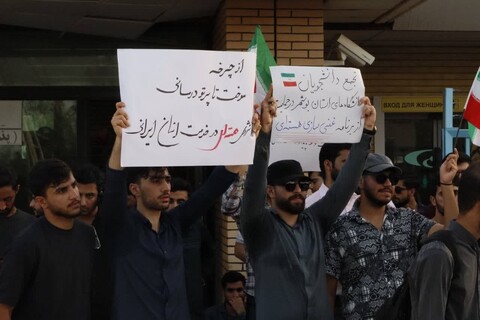 تصاویر/ دانشجویان بوشهری در حمایت از غنی سازی صنعت هسته ای