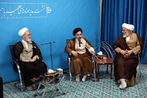 تصاویر / نشست مدیر حوزه های علمیه با مسئولین ارشد استان آذربایجان غربی