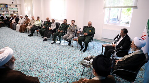 تصاویر / نشست مدیر حوزه های علمیه با مسئولین ارشد استان آذربایجان غربی