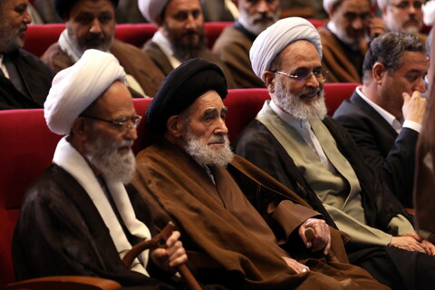 تصاویر / آیین نکوداشت ۸۰ سال مجاهدت علمی، فرهنگی و اجتماعی آیت الله سیدعلی اکبر قریشی