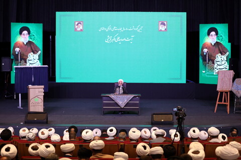 تصاویر / آیین نکوداشت ۸۰ سال مجاهدت علمی، فرهنگی و اجتماعی آیت الله سیدعلی اکبر قریشی