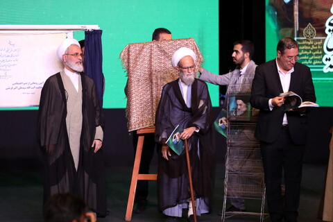 تصاویر / آیین نکوداشت ۸۰ سال مجاهدت علمی، فرهنگی و اجتماعی آیت الله سیدعلی اکبر قریشی