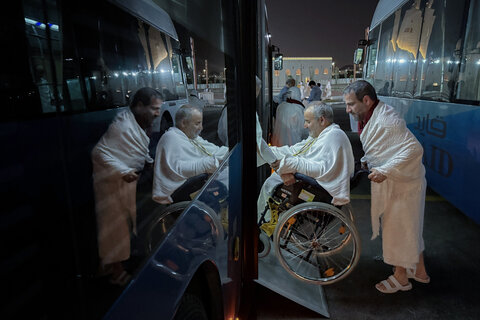 تصاویر/ کاروان ویژه جانبازان عازم بیت‌الله الحرام