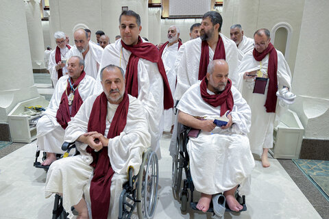 تصاویر/ کاروان ویژه جانبازان عازم بیت‌الله الحرام