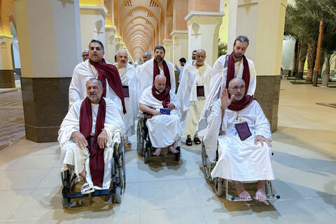 تصاویر/ کاروان ویژه جانبازان عازم بیت‌الله الحرام