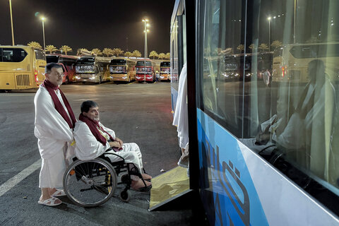 تصاویر/ کاروان ویژه جانبازان عازم بیت‌الله الحرام