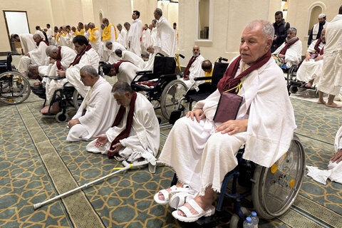 تصاویر/ کاروان ویژه جانبازان عازم بیت‌الله الحرام