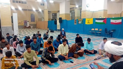 تصاویر/ درس اخلاق طلاب مدرسه علمیه مولود کعبه (ع)