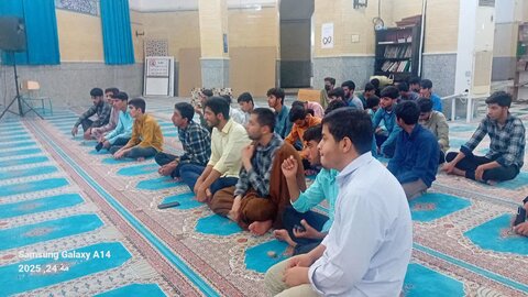 تصاویر/ درس اخلاق طلاب مدرسه علمیه مولود کعبه (ع)