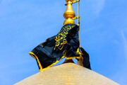 بالصور/ العتبة المعصومية ترفع رايات الحداد إحياءً لذكرى شهادة الإمام الجواد (عليه السلام)