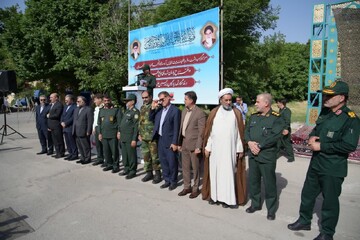 تصاویر/ همایش افتتاح یادمان شهدای حاج عمران در پادگان امام حسین(ع)خرم آباد