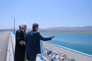 تصاویر / بازدید امام جمعه قزوین از سد شهید لشگری