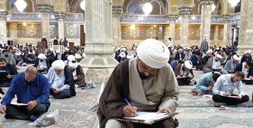 تصاویر/ برگزاری آزمون کتبی تدریس سطح یک حوزه علمیه قم