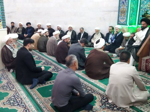 تصاویر/ مراسم اولین سالگرد شهادت آیت الله رئیسی در مدرسه علمیه امام حسین (ع) شهر ری