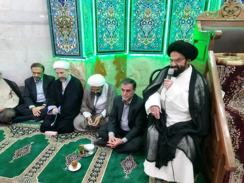 تصاویر/ مراسم اولین سالگرد شهادت آیت الله رئیسی در مدرسه علمیه امام حسین (ع) شهر ری