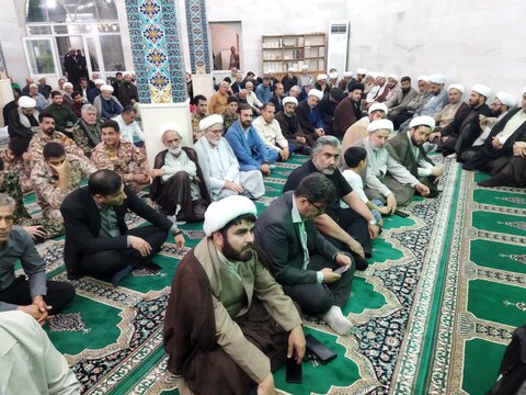 تصاویر/ مراسم اولین سالگرد شهادت آیت الله رئیسی در مدرسه علمیه امام حسین (ع) شهر ری