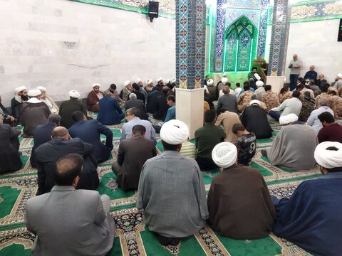 تصاویر/ مراسم اولین سالگرد شهادت آیت الله رئیسی در مدرسه علمیه امام حسین (ع) شهر ری