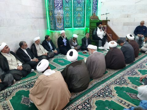 تصاویر/ مراسم اولین سالگرد شهادت آیت الله رئیسی در مدرسه علمیه امام حسین (ع) شهر ری