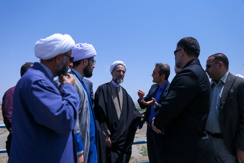 تصاویر / بازدید امام جمعه قزوین از سد نهب