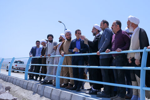 تصاویر / بازدید امام جمعه قزوین از سد نهب