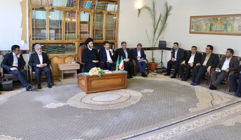 تصاویر/ دیدار وزیر ارتباطات با امام جمعه اردبیل
