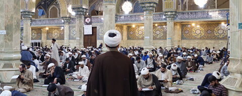 تصاویر/ برگزاری آزمون کتبی تدریس سطح یک حوزه علمیه قم