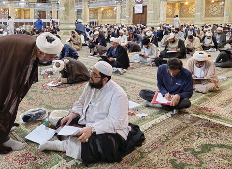 تصاویر/ برگزاری آزمون کتبی تدریس سطح یک حوزه علمیه قم