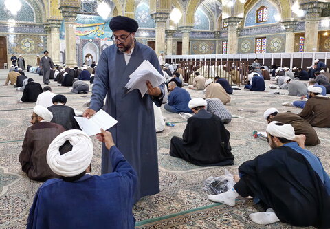 تصاویر/ برگزاری آزمون کتبی تدریس سطح یک حوزه علمیه قم