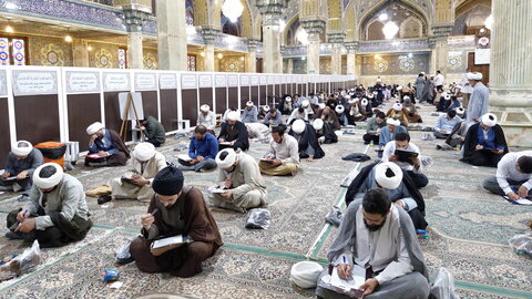 تصاویر/ برگزاری آزمون کتبی تدریس سطح یک حوزه علمیه قم