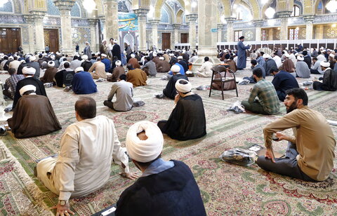 تصاویر/ برگزاری آزمون کتبی تدریس سطح یک حوزه علمیه قم