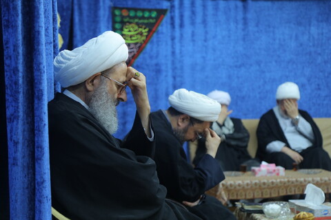 تصاویر / مراسم عزاداری شهادت امام جوادالائمه (ع) در بیت آیت الله فقیهی