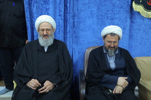 تصاویر / مراسم عزاداری شهادت امام جوادالائمه (ع) در بیت آیت الله فقیهی