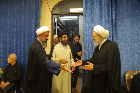 تصاویر / مراسم عزاداری شهادت امام جوادالائمه (ع) در بیت آیت الله فقیهی