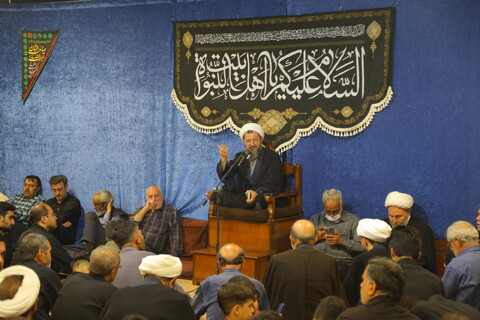 تصاویر / مراسم عزاداری شهادت امام جوادالائمه (ع) در بیت آیت الله فقیهی
