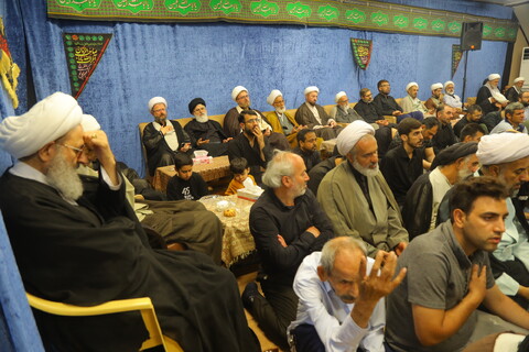 تصاویر / مراسم عزاداری شهادت امام جوادالائمه (ع) در بیت آیت الله فقیهی