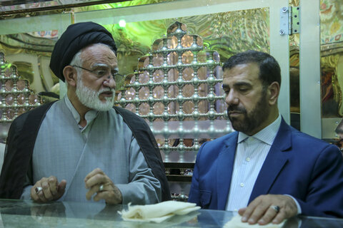 تصاویر| آیین غباروبی حرم مطهر سیدعلاالدین حسین(ع)