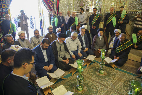 تصاویر| آیین غباروبی حرم مطهر سیدعلاالدین حسین(ع)