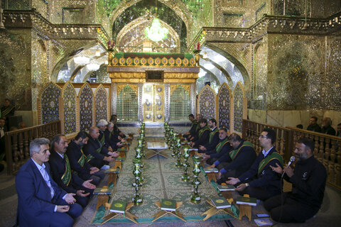 تصاویر| آیین غباروبی حرم مطهر سیدعلاالدین حسین(ع)