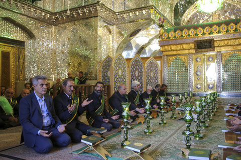 تصاویر| آیین غباروبی حرم مطهر سیدعلاالدین حسین(ع)