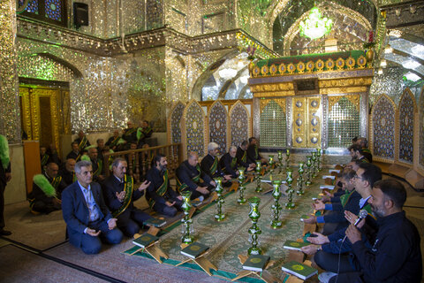 تصاویر| آیین غباروبی حرم مطهر سیدعلاالدین حسین(ع)