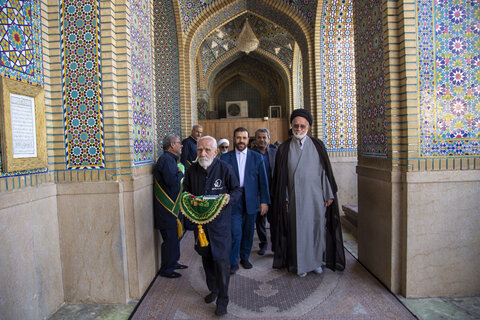 تصاویر| آیین غباروبی حرم مطهر سیدعلاالدین حسین(ع)