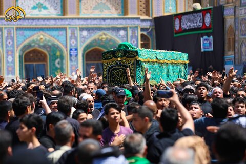 تشييع النعش الرمزي للإمام محمد بن علي الجواد (عليه السلام)